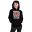 Woman wearing Tomball High School Cougars Black Classic Unisex Hoodie 226