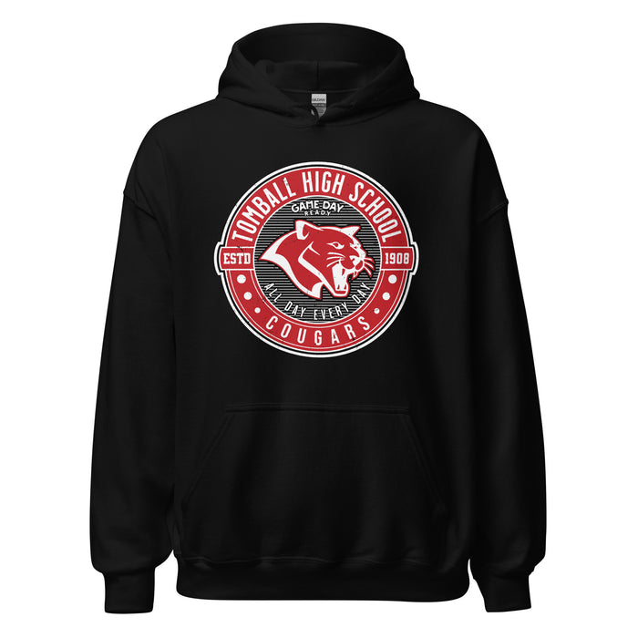 Tomball High School Cougars Black Classic Unisex Hoodie 224