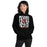 Woman wearing Tomball High School Cougars Black Classic Unisex Hoodie 236