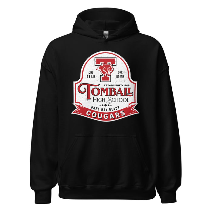 Tomball High School Cougars Black Classic Unisex Hoodie 219