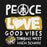 A black graphic design featuring the words 'PEACE LOVE GOOD VIBES' in distressed white lettering, with a peace sign and heart motif. Below reads 'TOMBALL WEST HIGH SCHOOL' with a tiger mascot logo. Tomball West High School Tigers Black Classic Unisex Hoodie 240