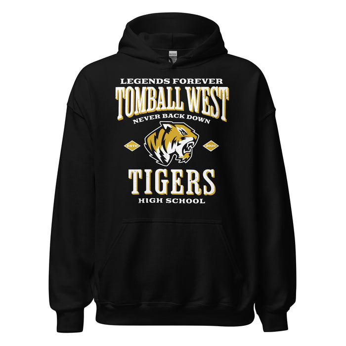 Tomball West High School Tigers Black Classic Unisex Hoodie 230