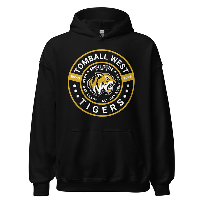 Tomball West High School Tigers Black Classic Unisex Hoodie 239