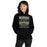 Woman wearing Tomball West High School Tigers Black Classic Unisex Hoodie 237