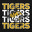 Close-up view of Tomball West High School Tigers Black Classic Unisex Hoodie 233