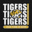 Close-up view of Tomball West High School Tigers Black Classic Unisex Hoodie 235