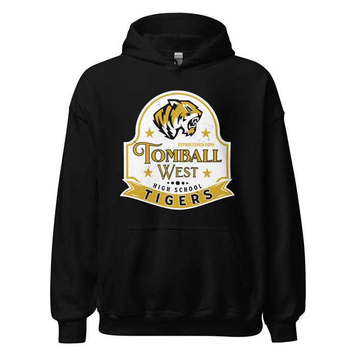 Tomball West High School Tigers Black Classic Unisex Hoodie 219
