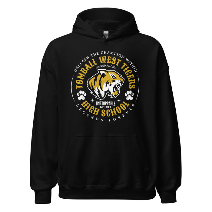 Tomball West High School Tigers Black Classic Unisex Hoodie 214