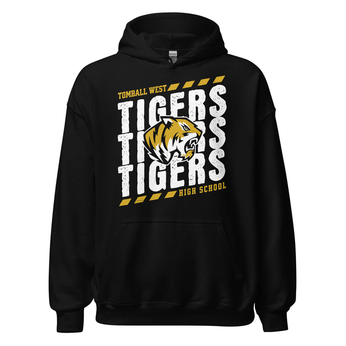 Tomball West High School Tigers Black Classic Unisex Hoodie 223