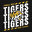 Close-up view of Tomball West High School Tigers Black Classic Unisex Hoodie 223