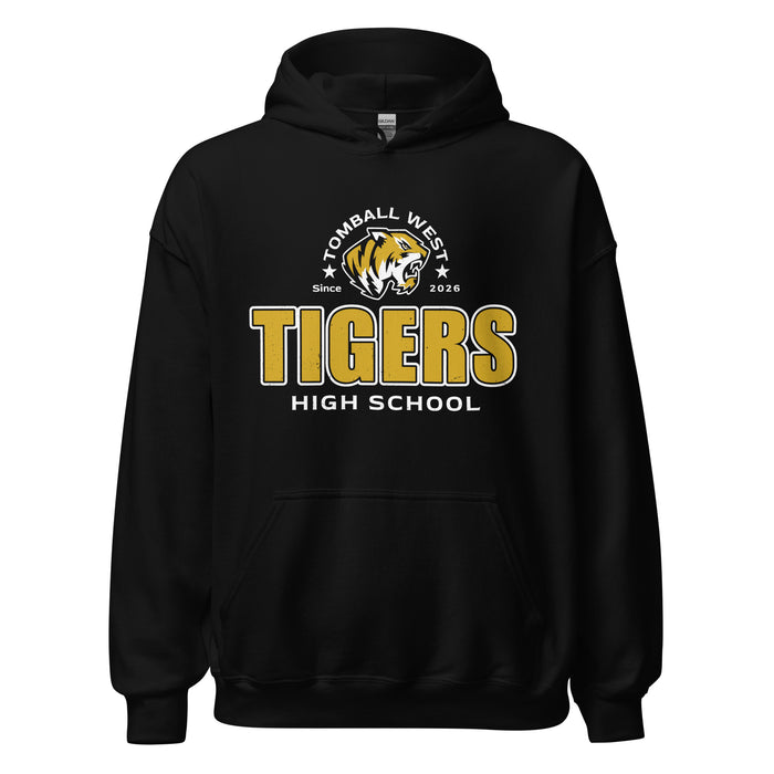 Tomball West High School Tigers Black Classic Unisex Hoodie 222