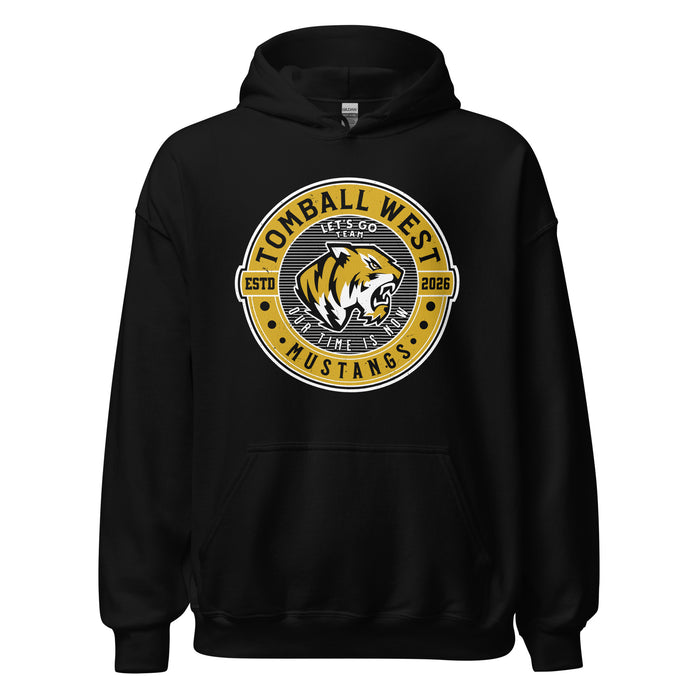Tomball West High School Tigers Black Classic Unisex Hoodie 224