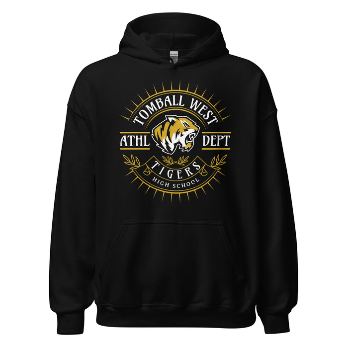Tomball West High School Tigers Black Classic Unisex Hoodie 201