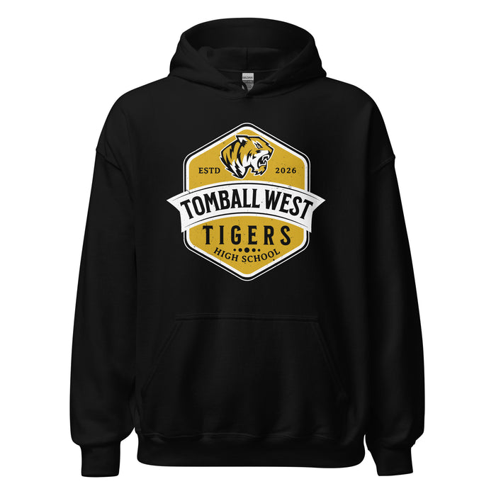 Tomball West High School Tigers Black Classic Unisex Hoodie 209