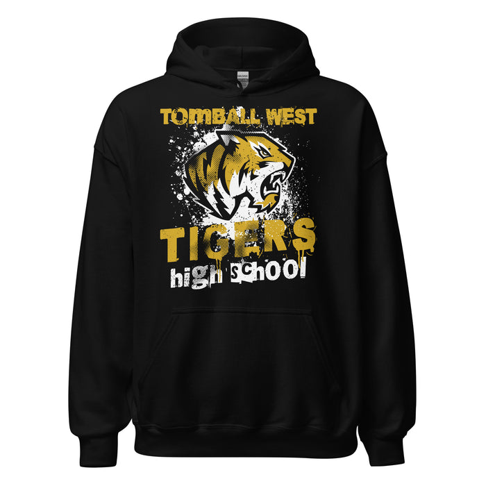 Tomball West High School Tigers Black Classic Unisex Hoodie 205