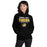 Woman wearing Tomball West High School Tigers Black Classic Unisex Hoodie 003