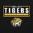 Close-up view of Tomball West High School Tigers Black Classic Unisex Hoodie 049