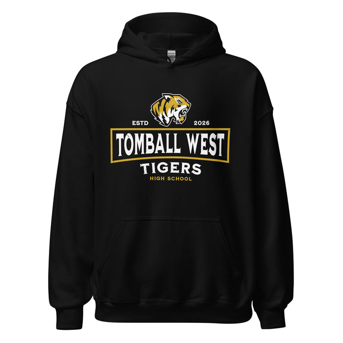 Tomball West High School Tigers Black Classic Unisex Hoodie 202