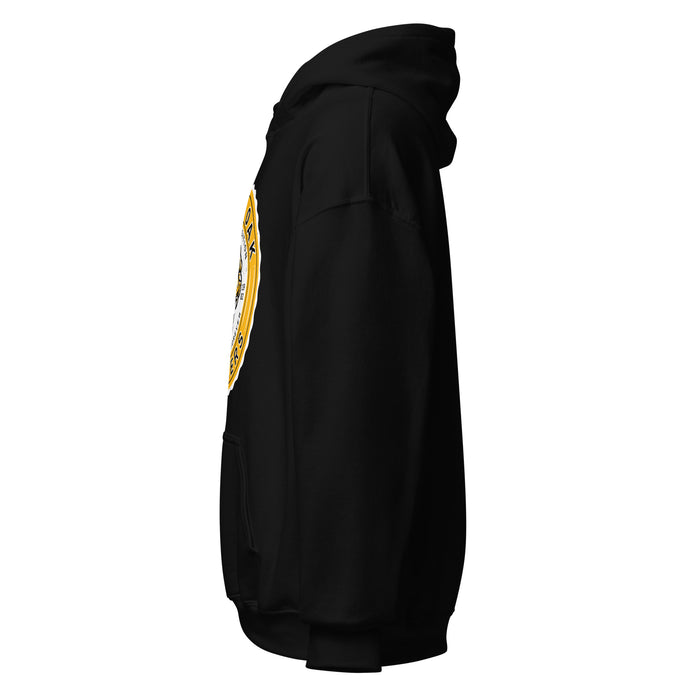 Side view of Klein Oak High School Panthers Black Classic Unisex Hoodie 216