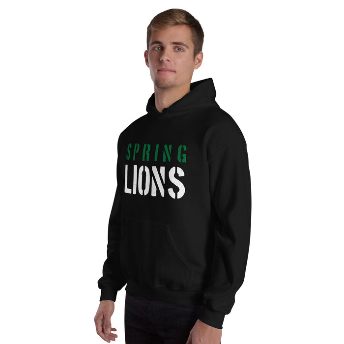 Spring High School Lions Black Classic Unisex Hoodie 017