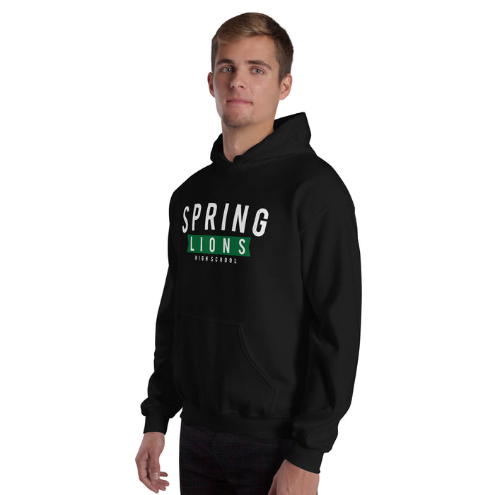 Spring High School Lions Black Classic Unisex Hoodie 021