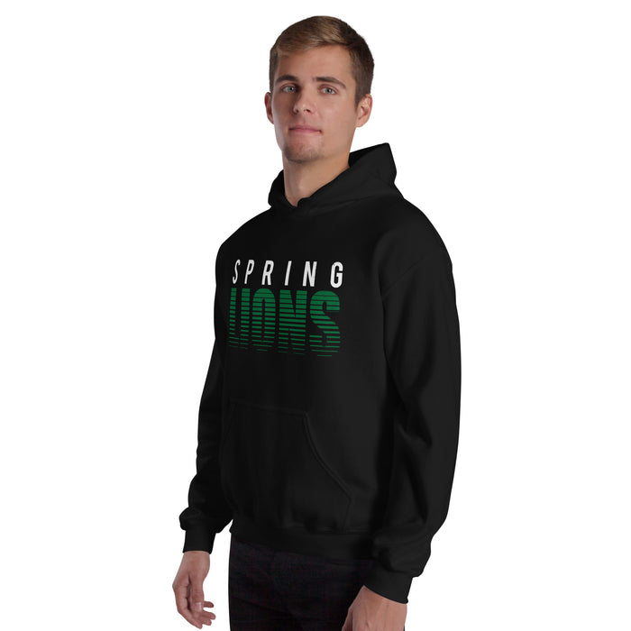 Spring High School Lions Black Classic Unisex Hoodie 024