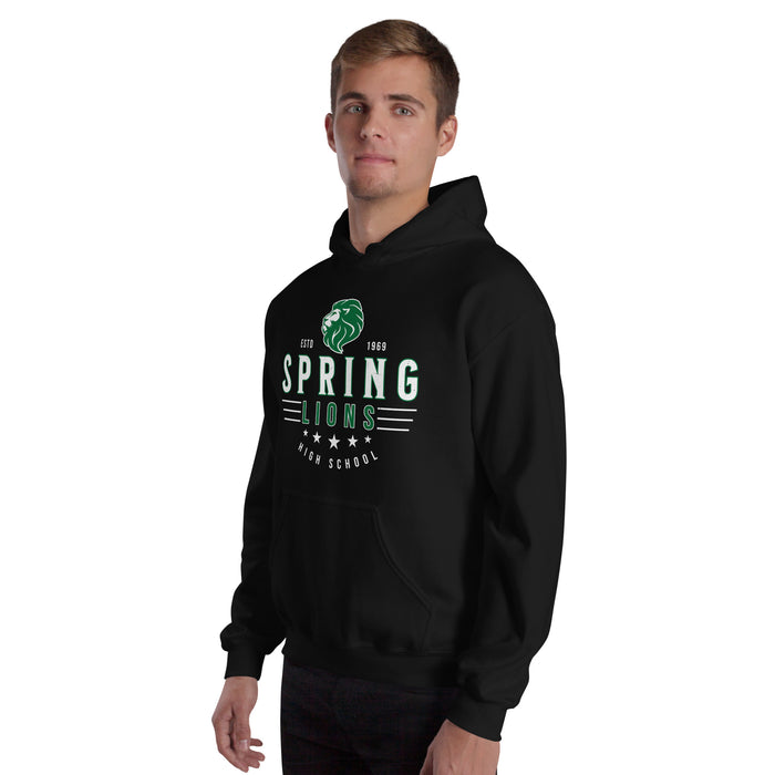 Spring High School Lions Black Classic Unisex Hoodie 217