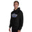 Man wearing St. Frederick High School Warriors Black Classic Unisex Hoodie 021