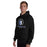 Man wearing St. Frederick High School Warriors Black Classic Unisex Hoodie 226