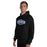 Man wearing St. Frederick High School Warriors Black Classic Unisex Hoodie 009