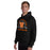 Man wearing United High School Longhorns Black Classic Unisex Hoodie 208