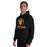 Man wearing United High School Longhorns Black Classic Unisex Hoodie 226