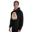 Man wearing United High School Longhorns Black Classic Unisex Hoodie 219