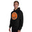 Man wearing United High School Longhorns Black Classic Unisex Hoodie 215