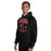 Man wearing Westfield High School Mustangs Black Classic Unisex Hoodie 213