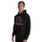 Man wearing Westfield High School Mustangs Black Classic Unisex Hoodie 226