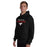 Man wearing Westfield High School Mustangs Black Classic Unisex Hoodie 222