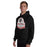 Man wearing Westfield High School Mustangs Black Classic Unisex Hoodie 219