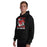 Man wearing Westfield High School Mustangs Black Classic Unisex Hoodie 205