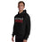 Man wearing Westfield High School Mustangs Black Classic Unisex Hoodie 024