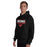 Man wearing Westfield High School Mustangs Black Classic Unisex Hoodie 049