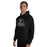 Man wearing Conroe High School Tigers Black Classic Unisex Hoodie 221