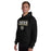 Man wearing Conroe High School Tigers Black Classic Unisex Hoodie 049