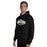 Man wearing Conroe High School Tigers Black Classic Unisex Hoodie 009