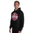 Man wearing Cypress Woods High School Wildcats Black Classic Unisex Hoodie 209