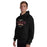 Man wearing Cypress Woods High School Wildcats Black Classic Unisex Hoodie 044