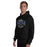 Man wearing Hebron High School Hawks Black Classic Unisex Hoodie 211