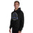 Man wearing Hebron High School Hawks Black Classic Unisex Hoodie 206