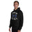 Man wearing Hebron High School Hawks Black Classic Unisex Hoodie 228