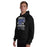 Man wearing Hebron High School Hawks Black Classic Unisex Hoodie 232